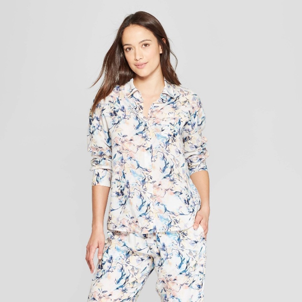 Stars Above Women's XS Floral Pajama Top NWT